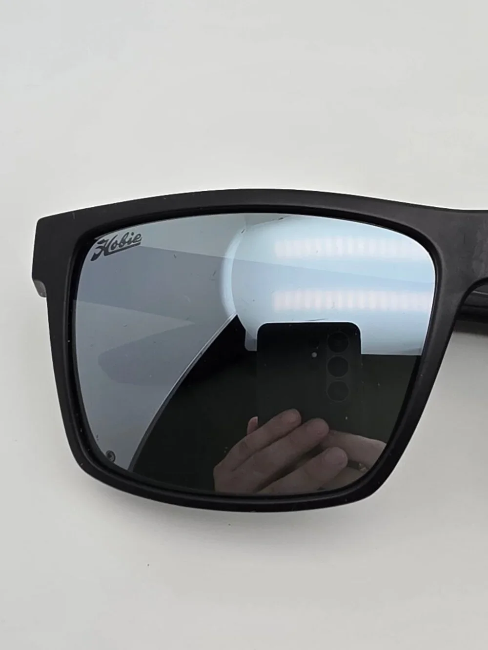 Hobie Eclipse R4L Matte Black Frame Polarized Silver Mirror Lens Sunglasses 58mm